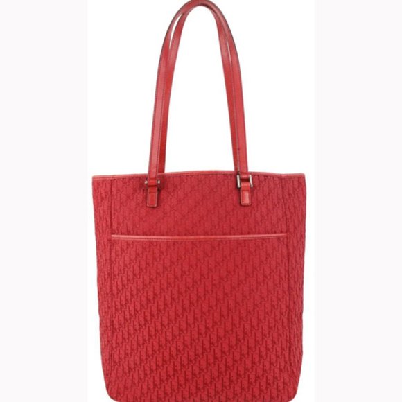 Dior Red Monogram Trotter Book Tote Shopper Bag 98da43 - Picture 1 of 12